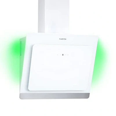 Imagen de Klarstein Campana Extractora Decorativa 60 cm con Luces LED, Flujo Aire de 563m3/h, Extractores Acero para Cocina Filtros Anti Grasa y WiFi, loT