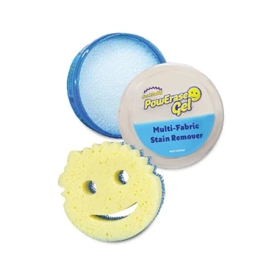Imagen de Scrub Daddy Powerase removedor de manchas tela gel, limpiador multiusos para tapicería sofás y cuero, antiguas, limpieza colchones, incluye