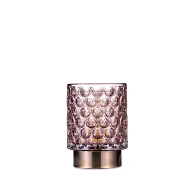 Imagen de Pauleen 48239 Bright Glamour Lámpara de Mesa Móvil Cristal Temporizador 6H Batería Sin Cable Rosa/Latón