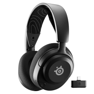 Imagen de Auriculares gaming SteelSeries Arctis Nova 5, Circumaurales, Bluetooth, Hasta 60 horas, Cancelación ruido AI, Micrófono retráctil, Negro