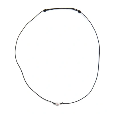 Imagen de Valero Pearls cuero real Perlas de agua dulce cultivo Collar autentico