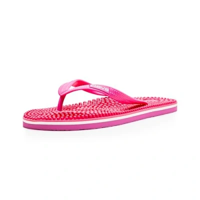 Imagen de Revs Lights Chanclas de masaje reflexología para hombre y mujer, Rosa brillante 40/41EU (Etiqueta 41)