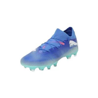 Imagen de Puma Future 7 Match FG/AG Botas de fútbol con tacos, Mujer, Talla: 37, Bluemazing/white/electric peppermint Zapatos