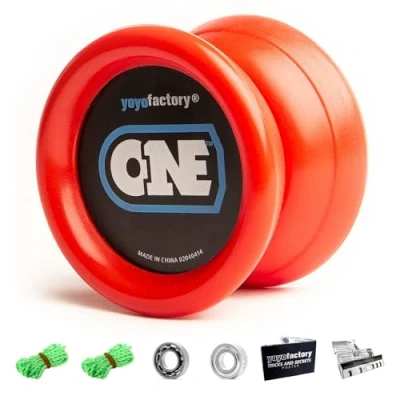 Imagen de YoyoFactory One yo Rojo (De Principiante a Profesional, Cuerda e Instrucciones Incluidas)