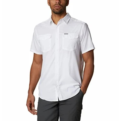Imagen de Columbia Hombre Camisa de manga corta, Blanco ( White ), M