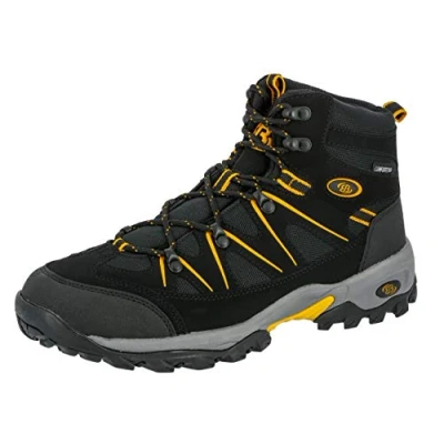 Imagen de Brütting Mount Hunter High, Zapatos de High Rise Senderismo Hombre, Negro (Negro/Amarillo), 46 EU