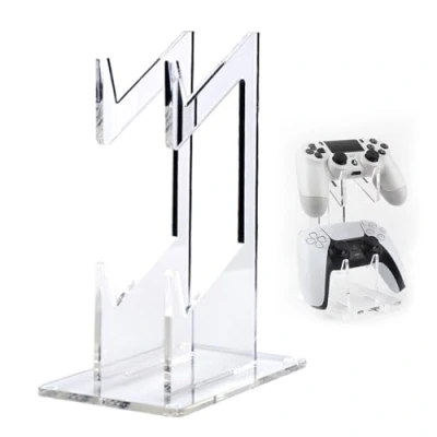 Imagen de DALAETUS 1 Piezas Soporte para Mando de Doble Capa Juego, Acrílico Transparente, Universal Accesorios PS5, PS4, Xbox Series