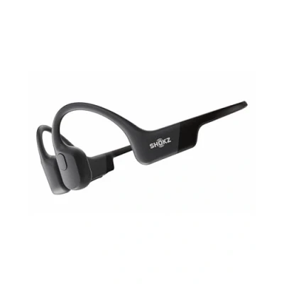 Imagen de SHOKZ OpenRun Auriculares conducción ósea, Open Ear Deportivos inalámbricos con Bluetooth y micrófono, de oído Abierto Resistentes al Agua IP67 para Correr, USB C, Negro