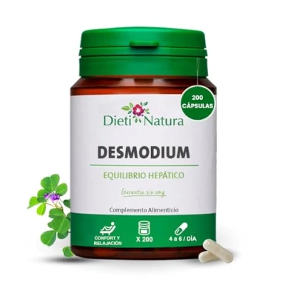Imagen de Dieti Natura 200 cápsulas de Desmodium para el Equilibrio hepático con Propiedades que Promueven Funcionamiento del Hígado Fabricado en Francia Garantía sin OGM