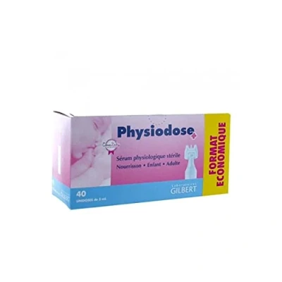 Imagen de Laboratoire Gilbert Sérum Fisiológico Physiodosis Caja de 40 unidosis 5 ml
