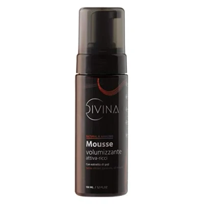 Imagen de Mousse volumizante activa rizos para cabello afro y rizado Natural&amp;Amazing con extracto de goji DIVINA BLK (150 ml)