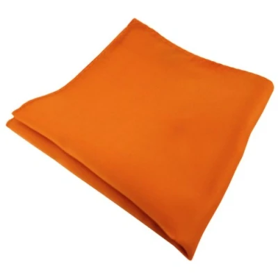 Imagen de ohne Markenname TigerTie pañuelo en naranja dunkelorange monocromo paño Cavalier Pochette