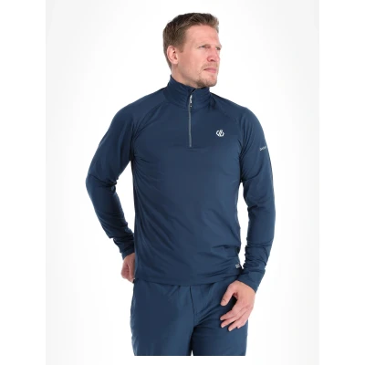 Imagen de Dare2b Capa intermedia Fuse Up II para hombre Core Strech esquí, senderismo y trekking todos los días: tejido elástico con reverso cálido reciclado, secado rápido cremallera de 1/4