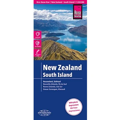 Imagen de Nueva Zelanda, Isla Sur 1:550.000 mapa impermeable de carreteras. Reise Know How.: world mapping project (New Zealand South Island (1:550.000))
