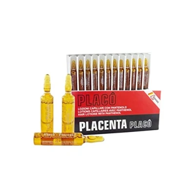 Imagen de Placenta Placo Ampollas para tratamiento intensivo antipérdida del cabello 12 x 10 ml.