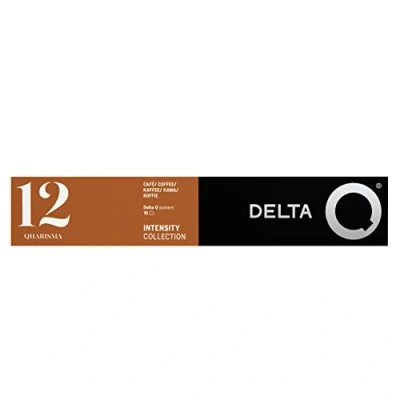 Imagen de Delta Q Cápsulas de Café Molido Qharisma Espresso Intenso con Notas Cacao y Avellanas Tostadas Intensidad 12 Natural 10