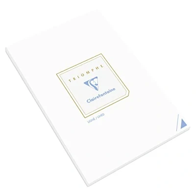 Imagen de Clairefontaine 6174C Un bloc de correspondance Triomphe 50 feuilles lignées 21x29,7 cm 90g