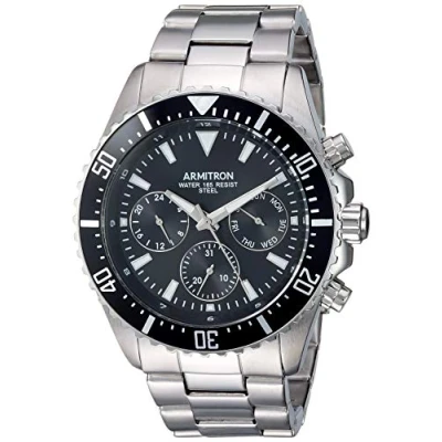 Imagen de Armitron Reloj Análogico para Hombres de Cuarzo japonés con Correa en Acero Inoxidable 086702637553