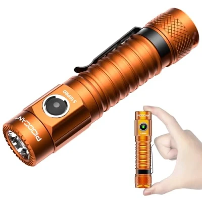 Imagen de PIOOCAN S10Pro Linterna LED Recargable, 2500 Lúmenes Super Brillante Linternas Alta Potencia con 5 Modos, Táctica Militar de Ultra Portátil para Ciclismo, Camping, Montañismo