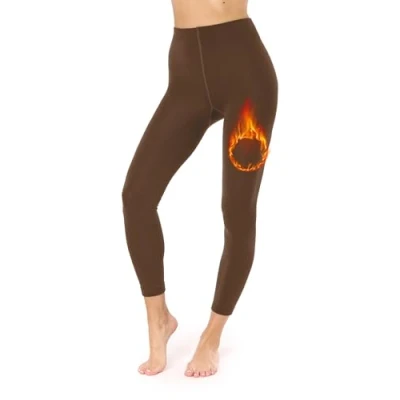 Imagen de Merry Style Leggins térmicos Mallas Mujer inviernales Pantalón Leggings Polainas Vestir Calientes Ropa Invierno Outdoor termica MS ATX 441 (Marrón, 3XL/4XL)