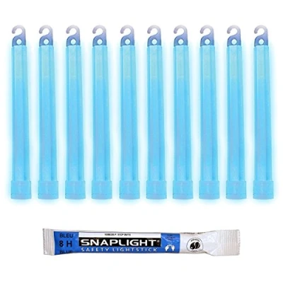Imagen de Cyalume Barras de luz azul SnapLight 15cm, 6 inch super brillante con duración 8 horas (cartón 100)