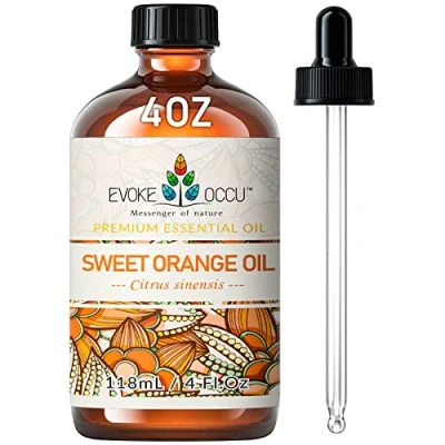 Imagen de EVOKE OCCU Aceite de Naranja Dulce, 100% Puro y Natural para Difusor Aromaterapia, Masaje Cuidado la Piel 118ml