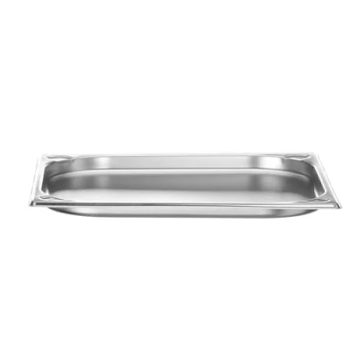 Imagen de HENDI Recipiente GN 2/3,contenedor GN,esquinas reforzadas,resistente a Temperaturas de 40 300C,apto para hornos,congeladores,calientaplatos,baño María,1.5L,354x325x(H) 20mm,acero inoxidable