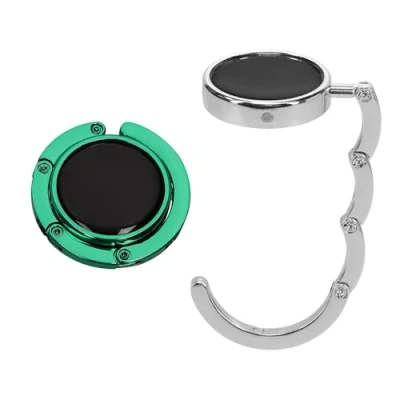 Imagen de kwmobile Ganchos de Bolso para Mesa 2X Colgador portátil con Gancho Abrigos Bolsos Paraguas MAX. 3 kg