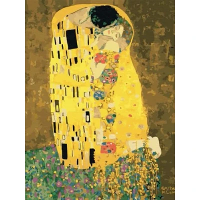 Imagen de Artnapi Juego de Pintura diamantes 5D DIY Cuadro diamante Beso (Gustav Klimt) 30 x 40 por números Mosaico para decoración del hogar
