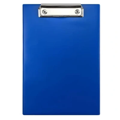 Imagen de Netuno 1 portapapeles A5 con clip azul tablero de escritura pinza metal placa dura carpeta plástico bloc notas portadocumentos DIN A4 soporte para documentos