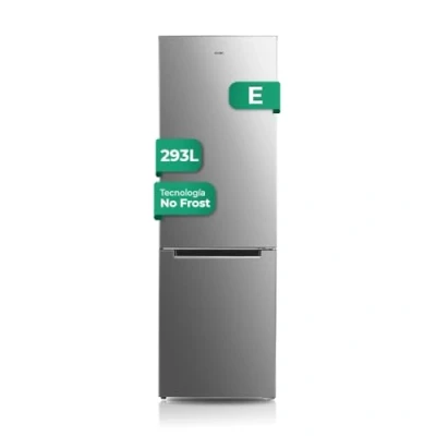 Imagen de Svan Frigorífico Combi 2 Puertas Inox SC185603ENFX. Capacidad 293 Litros, No Frost, Multi AirFlow, Puerta Reversible, Bajo Nivel Sonoro, Eficiencia Energética Clase E