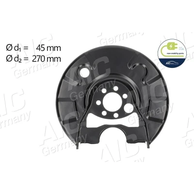 Imagen de AIC 57602 Chapa Protectora de Disco Freno Eje trasero, derecha VOLKSWAGEN: Jetta 2, GOLF 3, SEAT: TOLEDO 1