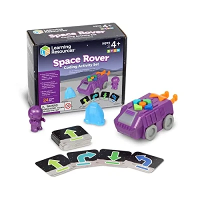 Imagen de Learning Resources Space Rover Coding Set vehículo de exploración Espacial, 23 Piezas, 4+ años, programación codificar, niños, Juguetes Stem, Multicolor, M (LER3115)