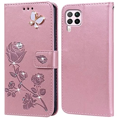 Imagen de Funda para Huawei P40 Lite 4G Carcasa,Ranuras Tarjetas,Soporte Plegable,Silicona TPU,Case Protectora 4G(6.4&quot;)