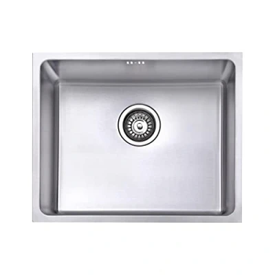 Imagen de JASSFERRY Fregadero de cocina un seno, Acero Inoxidable, bajo encimera, con colador residuos