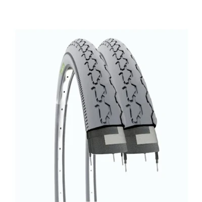 Imagen de Ecovelò Par de neumáticos para Silla Ruedas con discapacidad 24 x 1 3/8 2 Cubiertas (37 540), Adultos Unisex, Grigio, 24&quot;