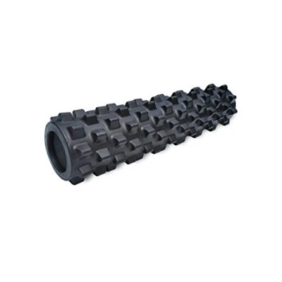 Imagen de Rodillo de Espuma para Auto Masaje Muscular RumbleRoller Extra Firme Negro Tamaño Medio 56 cm/22 Inch