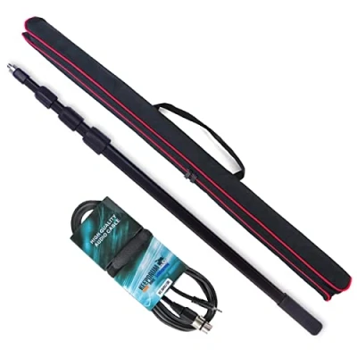 Imagen de Keepdrum mpb03 Boom Pole 3 m sonido Angel + MC de 008 X J Cable micrófono XLR jack 3,5 mm