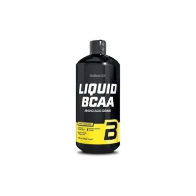 Imagen de BioTechUSA Liquid BCAA con AAKG y Vitaminas Alta Biodisponibilidad 2:1:1 Ratio Ideal para antes después del entrenamiento, 1000 ml, Limón