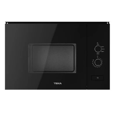 Imagen de TEKA ML 820 FI Microondas Integrable, Capacidad 20 L, 5 Niveles de Potencia, Salida 800 W, Interior Inoxidable, 2 Mandos Display, Color Negro