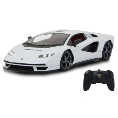 Imagen de JAMARA Lamborghini Countach LPI 800 4 1:16 Blanco 2,4 GHz Licencia Oficial, Interior detallado, Pintura Fiel, Parabrisas Transparente, luz LED, Coche RC