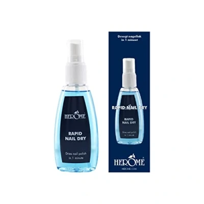 Imagen de Herome Spray Secado Rápido de Uñas 75ml Secante Uñas, Secas en 1 Minuto, Efecto Manicura Profesional, Aporta Hidratación y Fijación del Esmalte