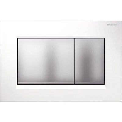 Imagen de Geberit Pulsador Sigma30, Para Doble Descarga: Blanco/Cromado Mate/Cromado Mate (115.883.KL.1)