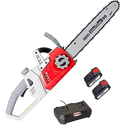 Imagen de IKRA motosierra a batería ICC 2/2035, incl. 2x y doble cargador rápido, longitud de espada 34,5cm