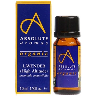 Imagen de Absolute Aromas aceite esencial de lavanda alta altitud (lavandula angustifolia), 10 ml, 100% puro, natural, vegano, sin diluir y crueldad, para uso en difusores, quemadores mezclas aromaterapia