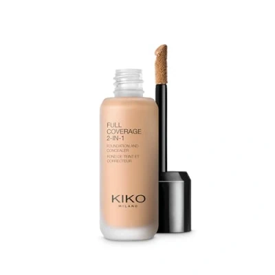 Imagen de Kiko Milano Full Coverage 2 in 1 Foundation &amp; Concealer 19 Neutral 65 Base de Maquillaje y Corrector en 1, Alta Cobertura
