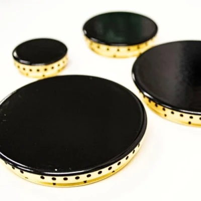 Imagen de JPshop Kit de 4 coronas latón adaptable a placa cocina gas compatible con Lofra platillos llama