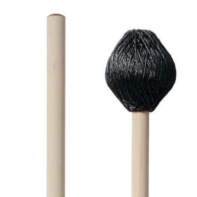 Imagen de Vic FIrth Maza de Marimba serie Corpsmaster® M187 Hilo Núcleo goma ponderado Medio Duro color negra