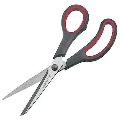 Imagen de Westmark tijeras para el hogar 21 cm multiusos, ideales cortar plástico, papel, cartón y más acero inoxidable, PP, TPR, negro, rojo