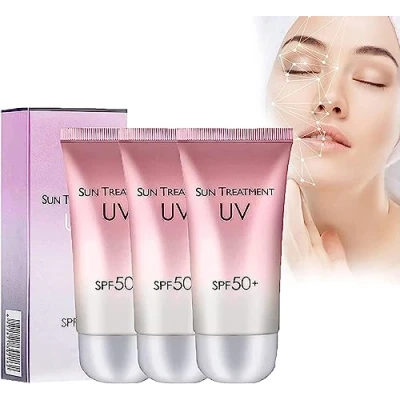 Imagen de Sun Treatment Uv Spf 50 Korean,Sunscreen Cream Isolation 50+, Screen Protector for Face and Body, Sunscreen Lotion Travel Size,60g (3pc)